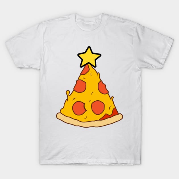 Pizza Christmas Tree T-Shirt by LuisP96